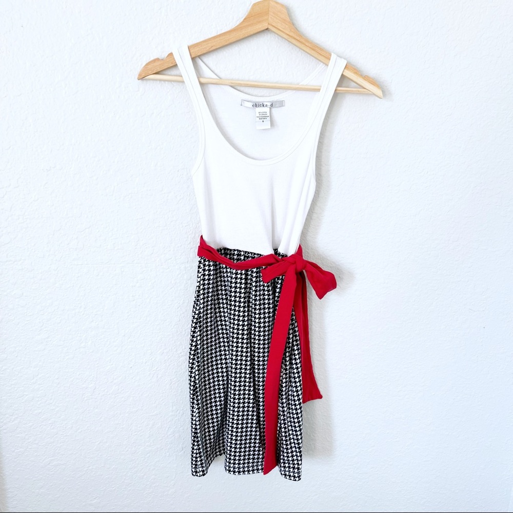 Chika-D Houndstooth Game Day Dress